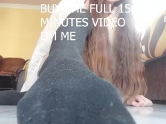 Giantess step sister torments you with her ass and feet
