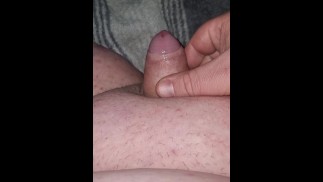 Small dick fat chubby edge 3 times and cum like a fontain