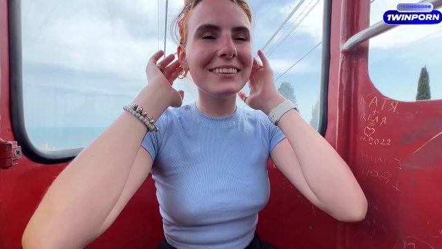 Risking It All: Public Elevation Blowjob and Fast Home Sex