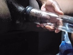 Penis pump session ending - Screenshot 2 of 16 - Big Black Cock