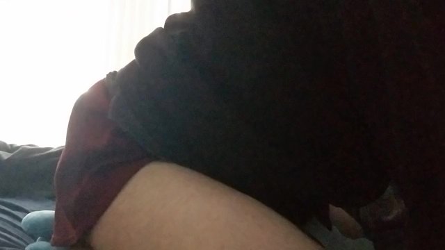 shy transfem humping stuffie to orgasm