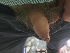 Desperate piss outside cameras everywhere