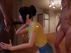 House Party Sex Game Amy And Katherine Sex Scenes Gameplay [18+]