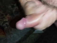Handjob with squeezing my old and small testicles with Happy ending