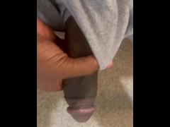 Stroking My Big Chocolate Dick