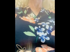 Boobs a Jiggle during pedicure