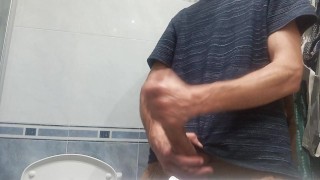 The Guy With The Huge Cock So Fat In His Pants, He Unloads It With 5 Jets Of Semen In The Air porn video thumbnail