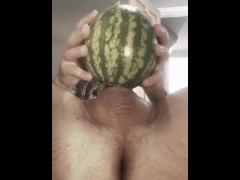Extra fat cock in Watermelon pt 2