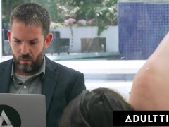 ADULT TIME - Free Use Slut Victoria Voxxx Takes Dick IN FRONT OF HER CUCKHOLD HUSBAND!