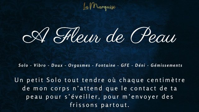 French Dirty Talk  Ecoute-moi me doigter et faire fontaine