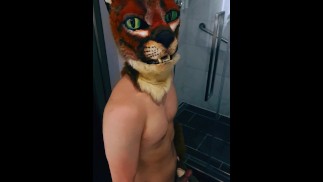 Mascot gets horny for his suit 💦 (fursuit)