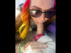 Sexy MILF slurps me up on Freeway - Screenshot 7 of 16 - Blowjob