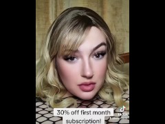 Trying to make a TikTok while using a mini Vibrator Toy Dildo