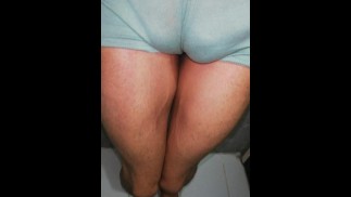 ОГРОМНАЯ ВЕРБЛЮЖНАЯ ЛАПКА, МОКРЫЕ ТРУСИКИ, КРУПНЫМ ПЛАНОМ