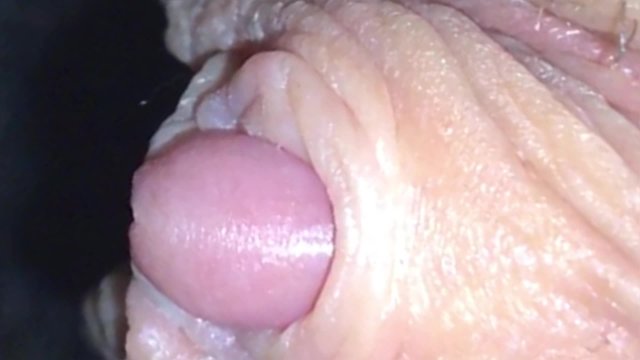 Amateur clitoris super close up