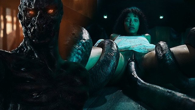 Watch Bondage Video:Black Girl With Big Tits Rough Fuck With Alien Monster