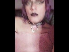 Hot Trans Goddess self fucks then sucks self ass to mouth
