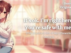 [F4A] Friend comforts and protects you from the 4th of July fireworks ASMR Roleplay