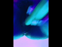 big squirt in gym tanning room fucking myself with 13 inch dildo