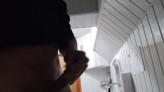 Masturbating and cumming in some toilet