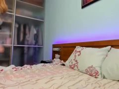 Blonde Tease Doggystyle in Red Panties