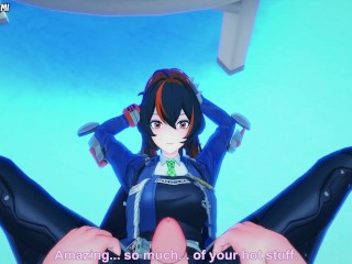 Чжу Юань из Zenless Zone zero дает вам хентай футджоб от первого лица