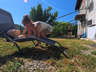 The Husband Leaves her at Home and the Slut Hits on the Neighbor (tantaly)