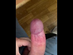 Gently jerked off in the office under the table until the secretary sees