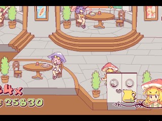 Futanari Di Funghi [ FUTA Hentai Game ] Ep.4 kinky waitress is putting cum over the pizza !