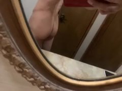 Naked male with big cock and bubble butt