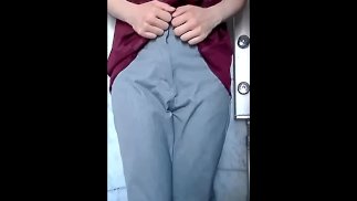 Peeing while wearing clothes