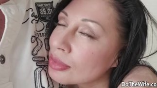 Slutty MILF Eva Ann Gets Licked and Fingered as Cuckold Watches