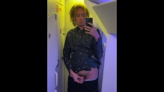 Caught jerking off in airplane