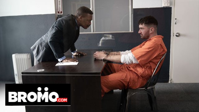 BROMO - Officer Adrian Hart Fucks Chris Damned Until He Shoots His Load All Over The Mirror