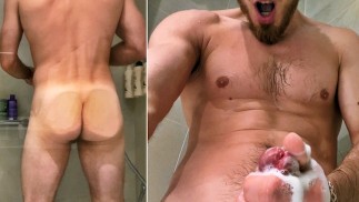 Любишь подсматривать за мужчинами в душе?! Дрочу на отдыхе в отеле!