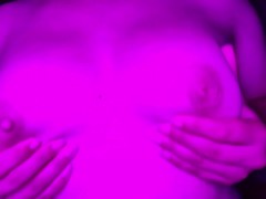 Latina touching herself and recording herself showing her tits