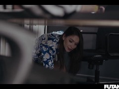 Slutty Employee Interrupts Boss’s Video Call By Sucking Her Dick TRAILER - Screenshot 7 of 16 - Big Cock