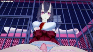 Kiryuuin Kaede from Hitozukiai Ga Nigate Gives You A Footjob Hentai POV