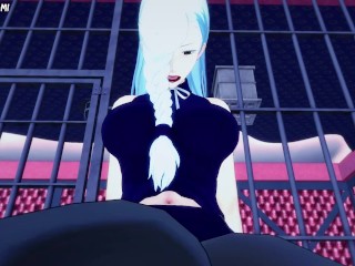 Mei Mei from Jujutsu Kaisen gives you a Footjob Hentai POV