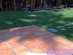 Horny MILF Cougar Shay Sights Gets Pussy Fucked in Bikini by the Pool