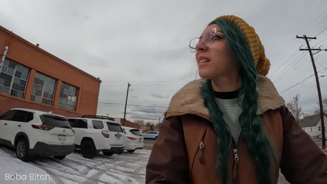 I Left my Clothes BEHIND and SQUIRTED! | Public Nudity Warehouse dare