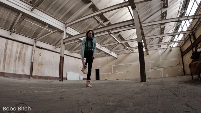 I Left my Clothes BEHIND and SQUIRTED! | Public Nudity Warehouse dare