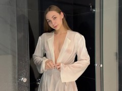 Transparent Silky Crop Top Dry vs Wet