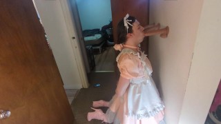 Sissy Katya's throat training