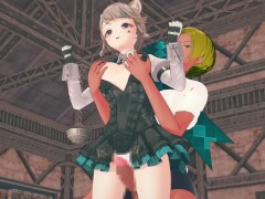 【原神 リネット】3Dエロアニメーション(背後乳揉み⇒手マン⇒手コキ⇒フェラ⇒セックス) - Screenshot 2 of 16 - 琳妮特