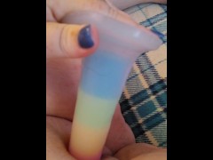 Rainbow cock - Screenshot 13 of 16 - Girl Masturbation