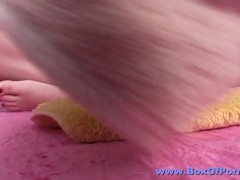 4K/ Sexy Petite Hot Body Redhead Annabelle Lee in Tasty Up Close POV Solo Smooth Naked Lotioning