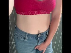 Full bladder release in jeans 2/16