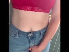 Full bladder release in jeans 6/16