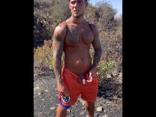 Pissing in the Forest a Guy Discover Me😈😈